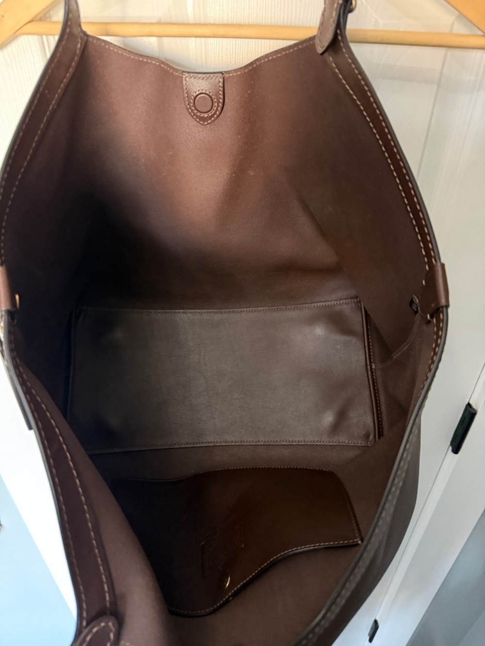Coach Dark Brown Leather Tote - Picture 9 of 9